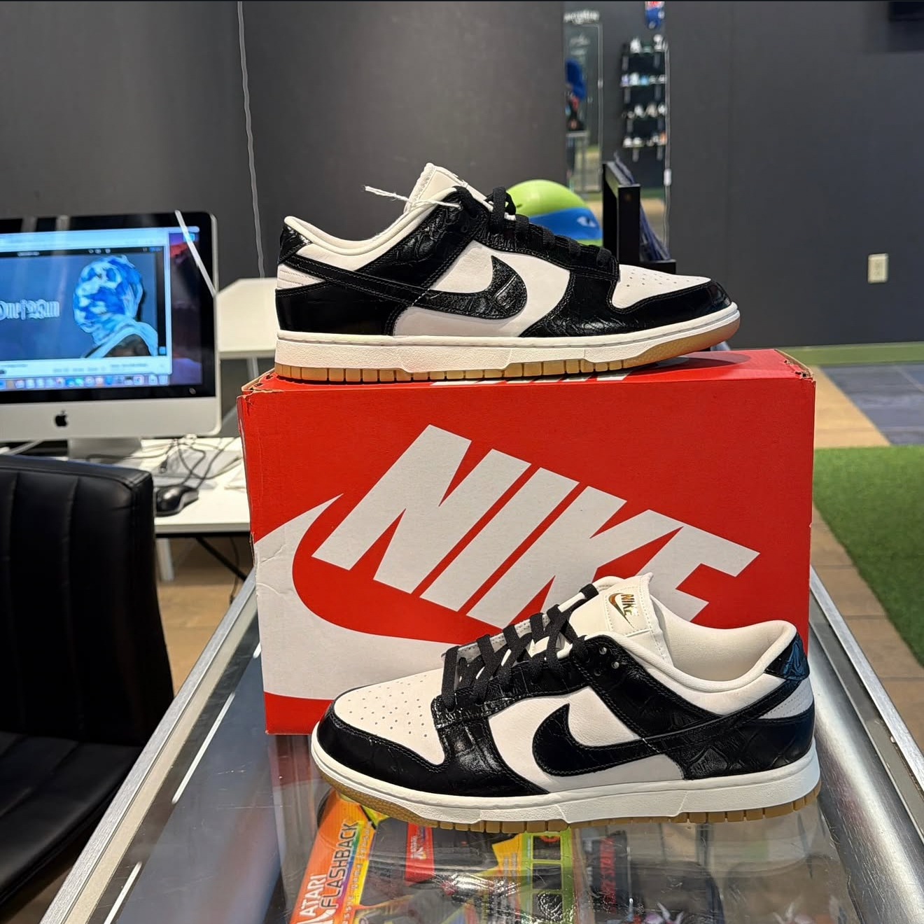 Nike Dunk Low LX Black Croc