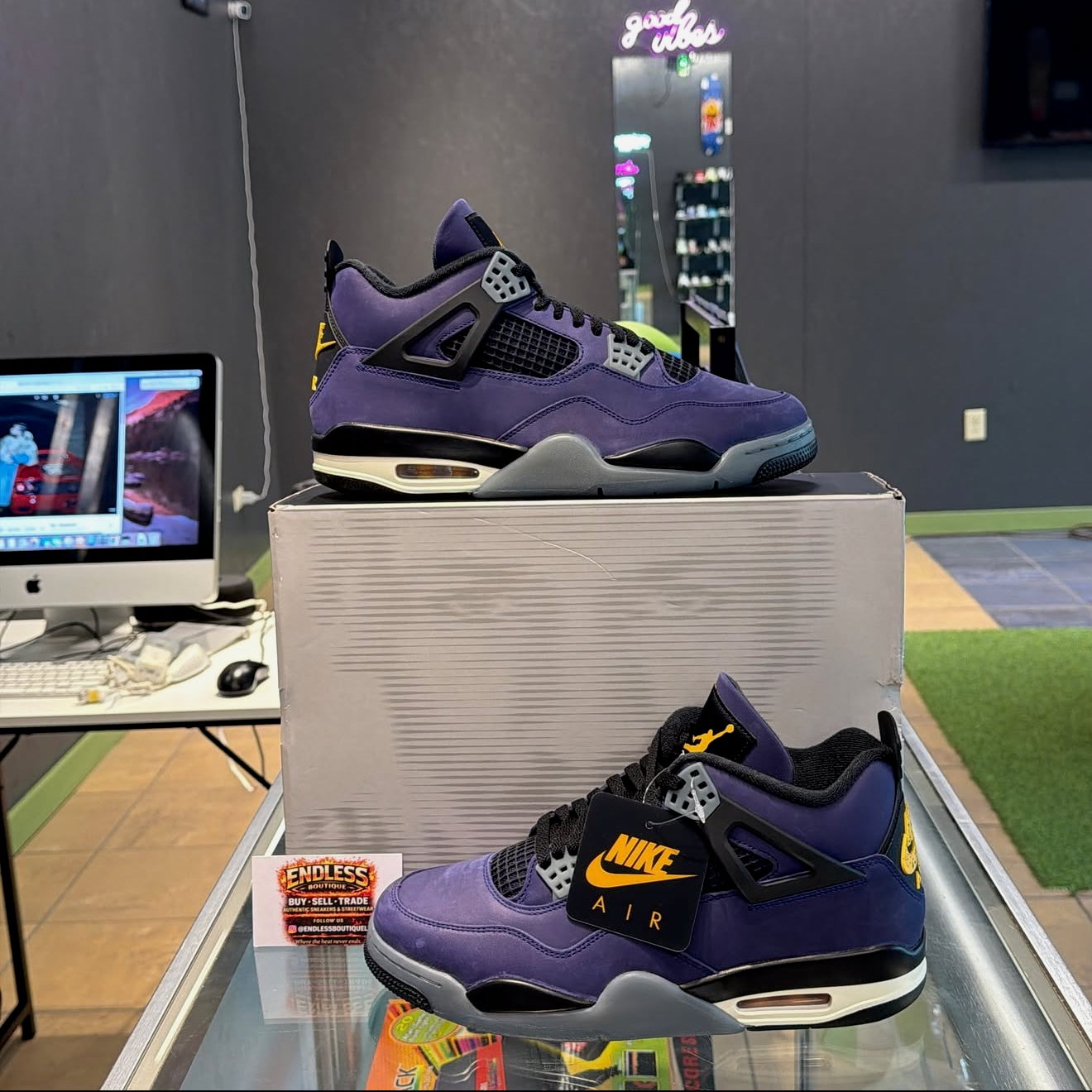 Jordan 4 Lakers