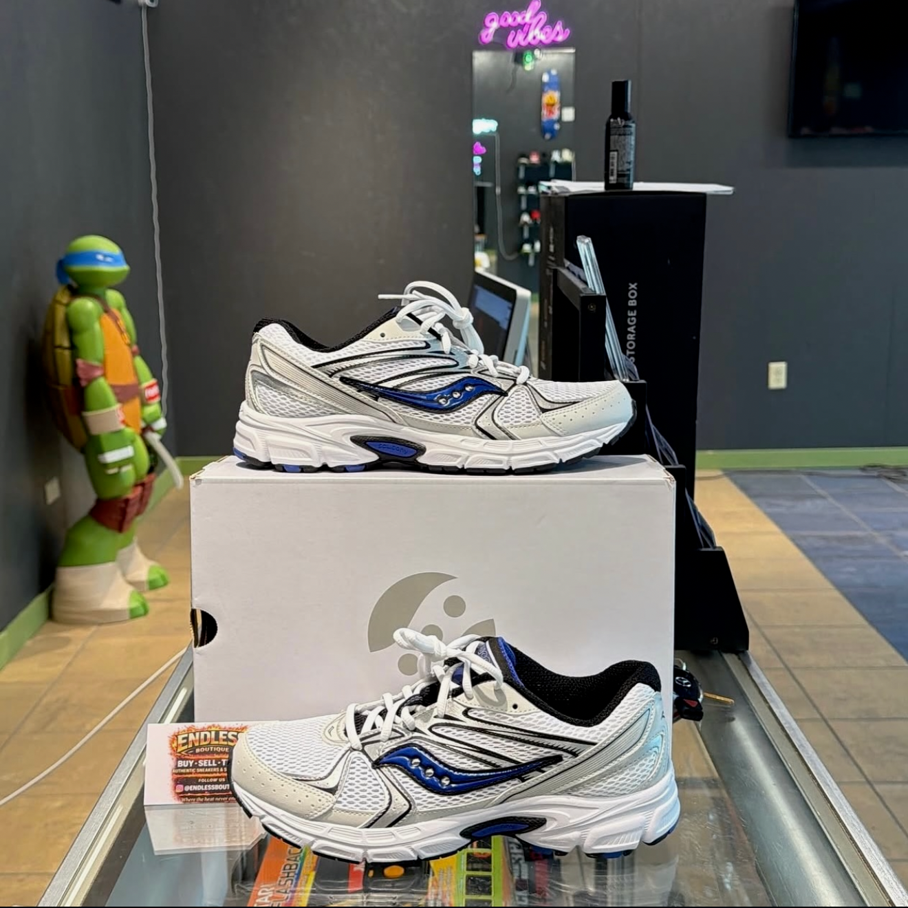 SAUCONY Grid White Blue Royal