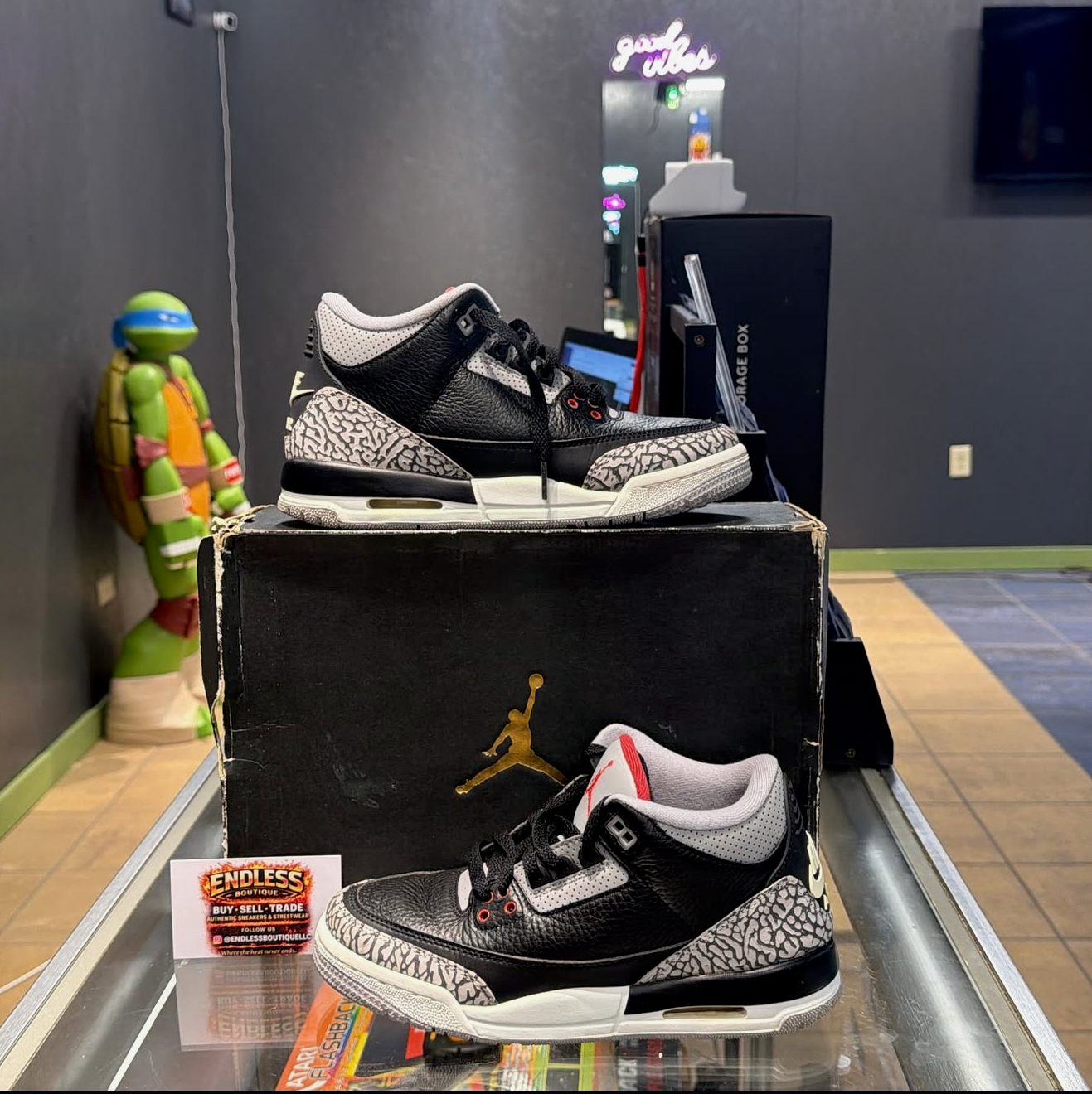 Jordan 3 Black Cement (2018 Release)