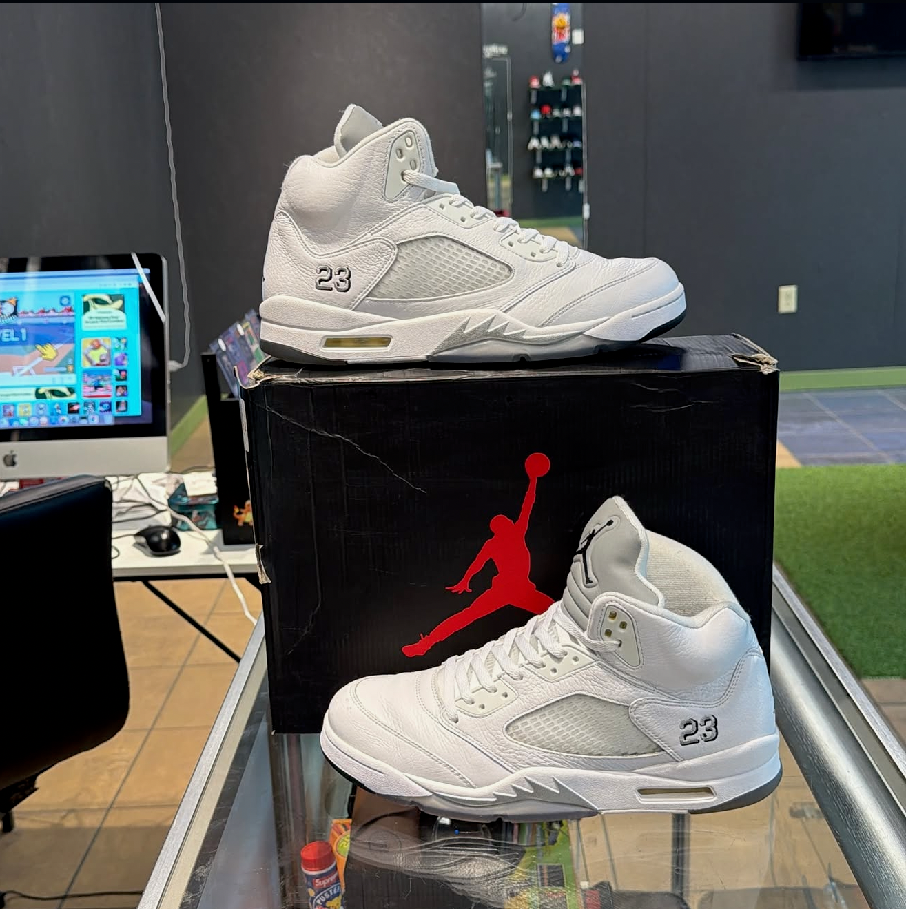 Jordan 5 Metallic White (2015)